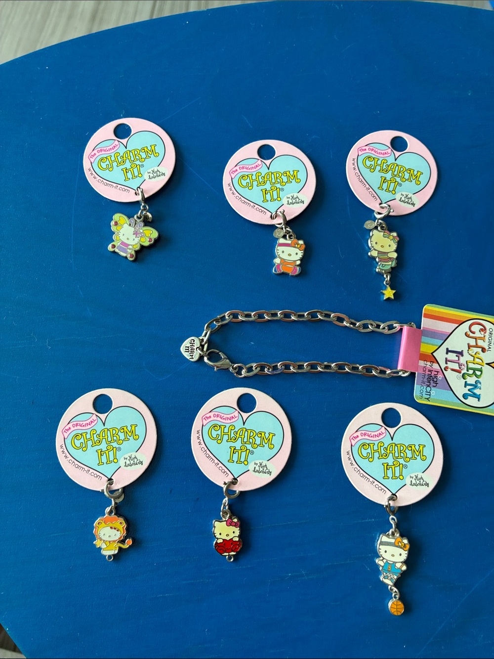 Kids Charm Bracelet with Assorted Character Charms